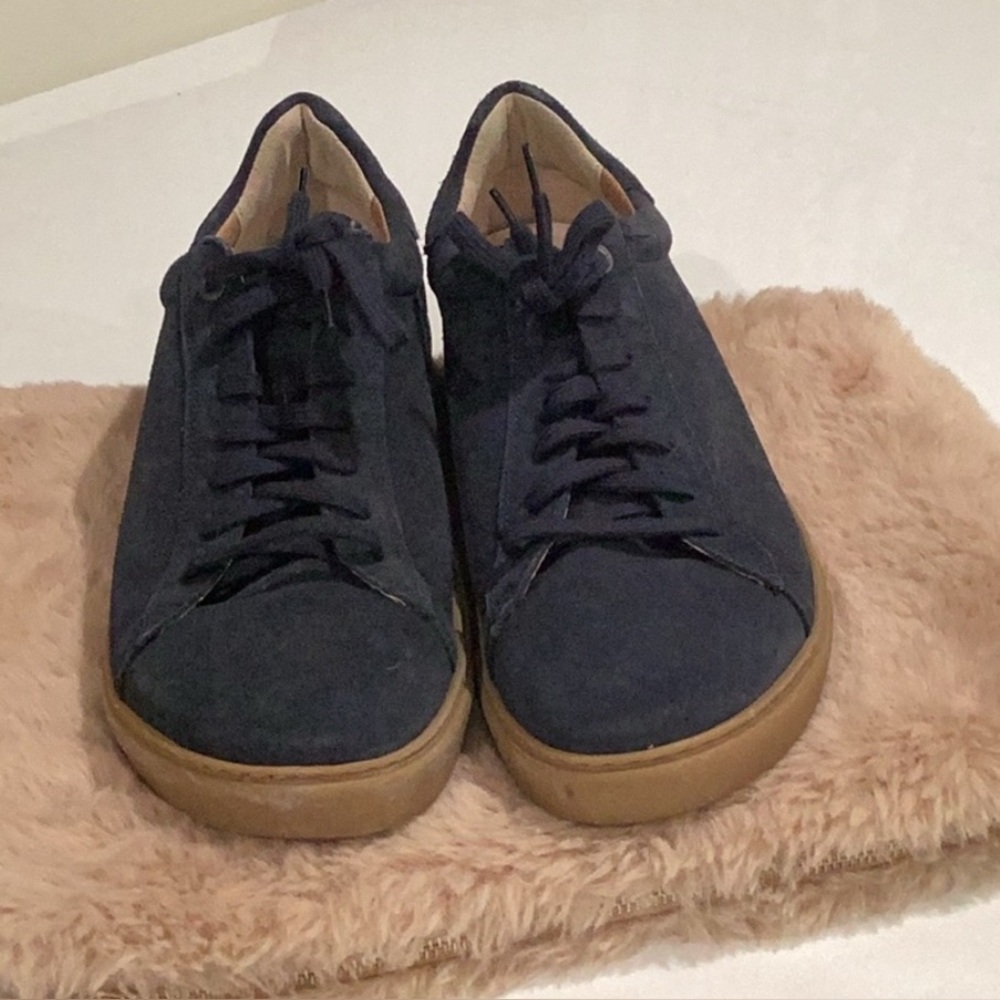 Birkenstock Men's Navy Suede Sneakers